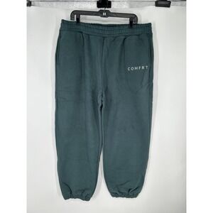 Comfrt Tranquil Sweatpants‎ 2XL Pine Green Joggers Cuffed Fleece Logo Pants